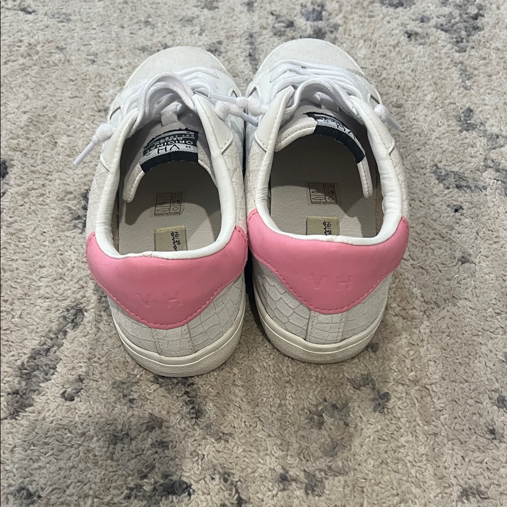 Vintage Havanas White and Pink Sneakers - Picture 3 of 5